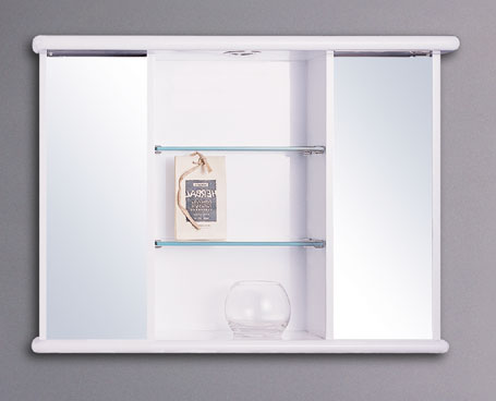 Larger image of Reflections Darwen bathroom cabinet with light. 800x600mm.