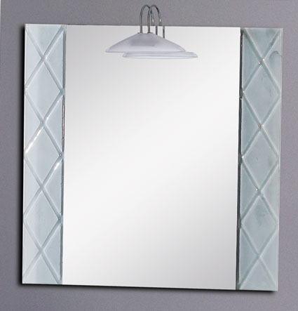 Larger image of Reflections Hastings illuminated bathroom mirror.  Size 800x800mm.