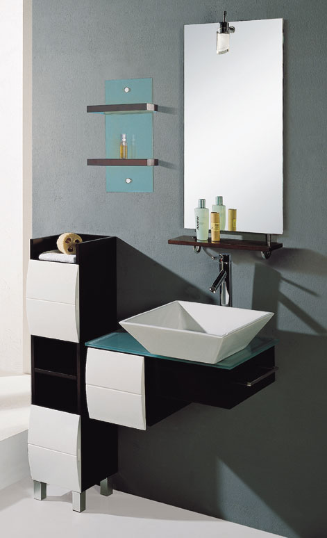 Larger image of Reflections Taunton complete wall hung basin set.