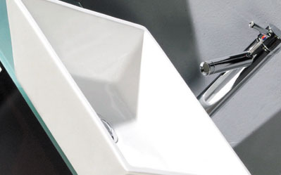 Example image of Reflections Taunton complete wall hung basin set.