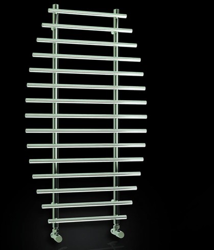 Larger image of Reina Radiators Biano Oval Towel Radiator (Chrome). 700x1200mm.