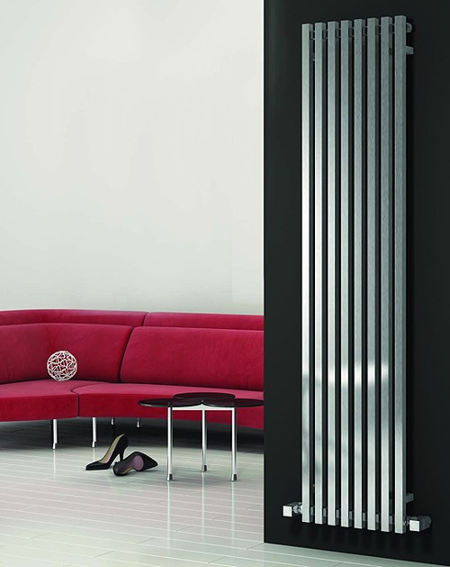 Larger image of Reina Radiators Cascia Vertical Radiator (Chrome).400x1800mm.