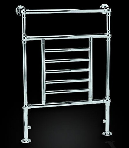 Larger image of Reina Radiators Loreno Traditional Towel Radiator (Chrome). 675x960mm.