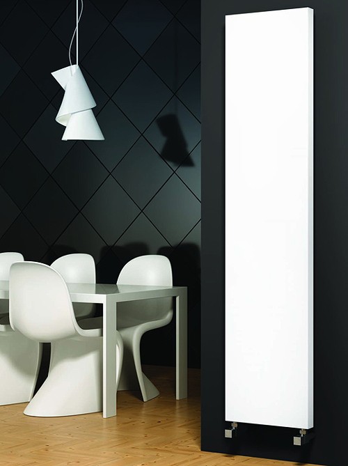 Larger image of Reina Radiators Nero Vertical Radiator (White). 300x1500mm.