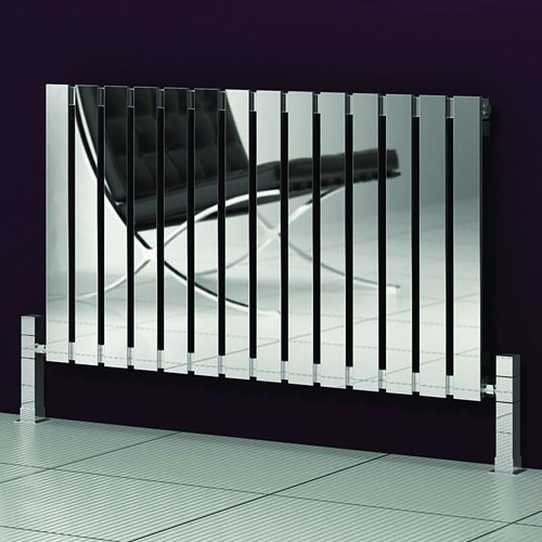 Larger image of Reina Radiators Calix Radiator (Polished Stainless Steel). 810x600mm.