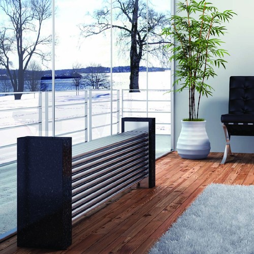 Example image of Reina Radiators Marinox Radiator With 26 Tubes (Stainless Steel). 500x1200.