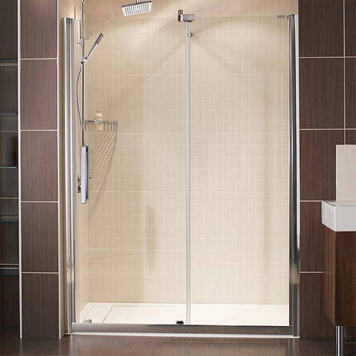 Larger image of Roman Desire Luxury Sliding Shower Door (1200mm, Left Handed).