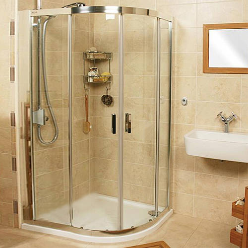 Larger image of Roman Embrace Offset Quadrant Shower Enclosure (900x760mm, Right Hand).