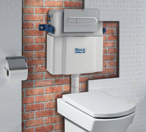 Example image of Roca Panels PL3 Vandal Proof Dual Flush Operating Panel (OLD, Stainless Steel).