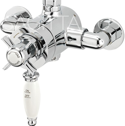 Larger image of Sagittarius Churchmans Exposed Thermostatic Shower Valve (Chrome).