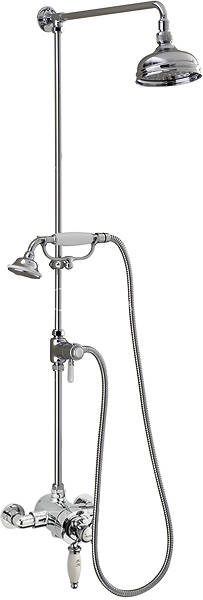 Larger image of Sagittarius Churchmans Exposed Shower Valve With Rigid Riser Kit & Diverter.