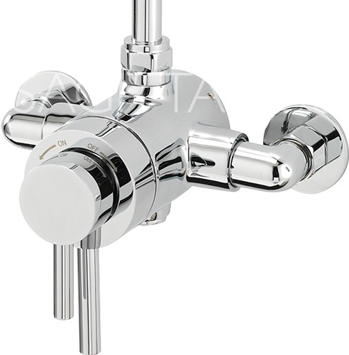 Example image of Sagittarius Ergo Exposed Shower Valve With Slide Rail Kit (Chrome).