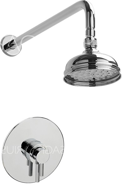 Larger image of Sagittarius Ergo Shower Valve With Arm & 130mm Head (Chrome).