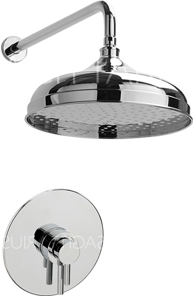 Larger image of Sagittarius Ergo Shower Valve With Arm & 300mm Head (Chrome).