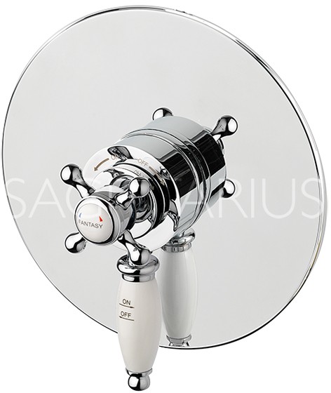 Example image of Sagittarius Fantasy Shower Valve With Arm & 130mm Head (Chrome).