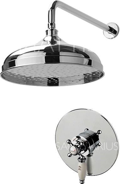 Larger image of Sagittarius Fantasy Shower Valve With Arm & 300mm Head (Chrome).