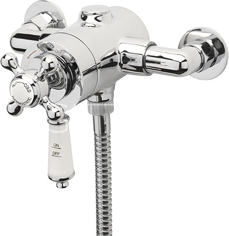 Example image of Sagittarius Kensington Exposed Shower Valve With Slide Rail Kit (Chrome).