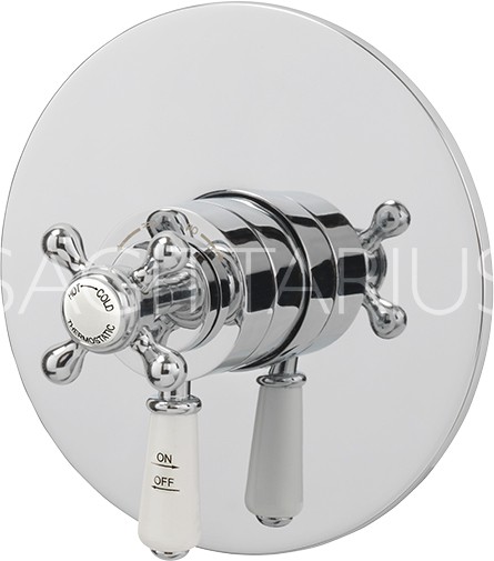 Example image of Sagittarius Kensington Concealed Shower Valve With Slide Rail Kit (Chrome).