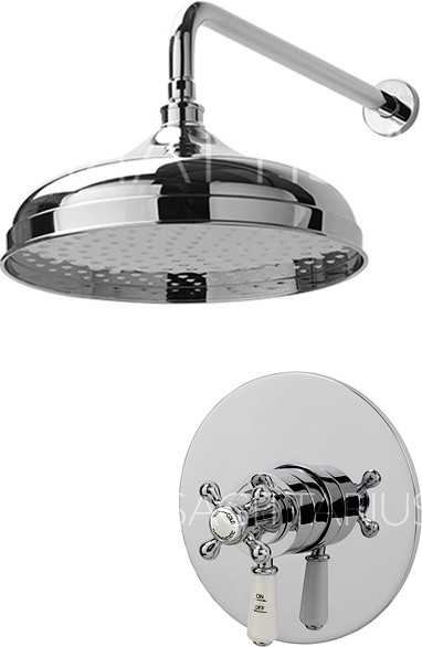 Larger image of Sagittarius Kensington Shower Valve With Arm & 300mm Head (Chrome).