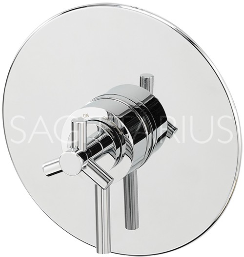 Example image of Sagittarius Zone Concealed Shower Valve With Slide Rail Kit (Chrome).