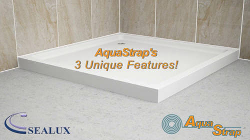 Example image of AquaStrap Shower Tray & Bath Sealing Strip (2.8 Meter Roll).