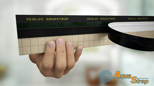 Example image of AquaStrap Shower Tray & Bath Sealing Strip (4 Meter Roll).