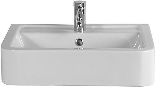 Larger image of Shires Parisi Free Standing Basin (1 Tap Hole).  Size 580x460mm.
