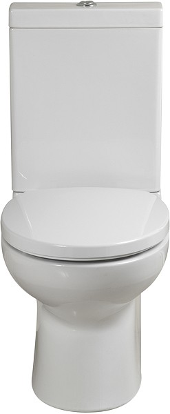 Larger image of Shires Parisi Modern Toilet, Push Flush Cistern & Soft Close Seat.