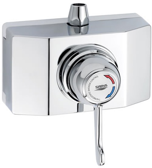 Larger image of Sirrus Opac TMV3 Thermostatic Shower Valve.