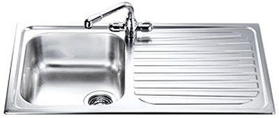 Larger image of Smeg Sinks Cucina 1.0 Bowl  Stainless Steel Kitchen Sink ,Right Hand Drainer.