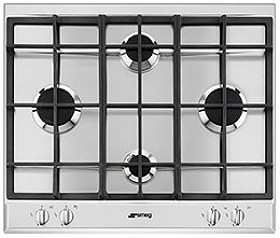 Larger image of Smeg Gas Hobs 4 Burner Gas Hob. 60cm (Stainless Steel).