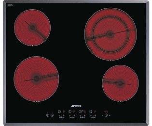 Larger image of Smeg Ceramic Hobs 4 Ring Touch Control Ceramic Hob & Angled Edge. 60cm.