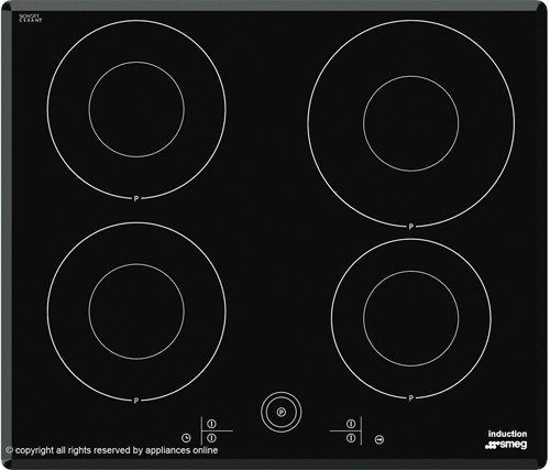Larger image of Smeg Induction Hobs 4 Ring Induction Hob With Angled Edge. 60cm.