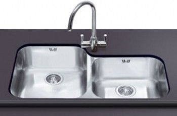 Larger image of Smeg Sinks Alba 2.0 Bowl Undermount Kitchen Sink (Stainless Steel).