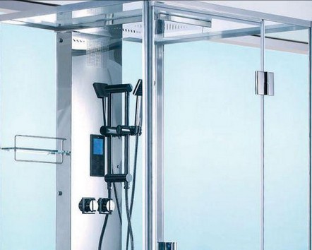 Example image of Hydra Rectangular Steam Shower Enclosure With LED Lighting. 1000x950mm.