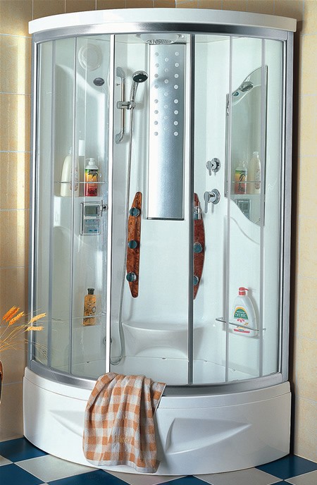 Larger image of Hydra Pro 1000x1000 Steam massage shower enclosure.