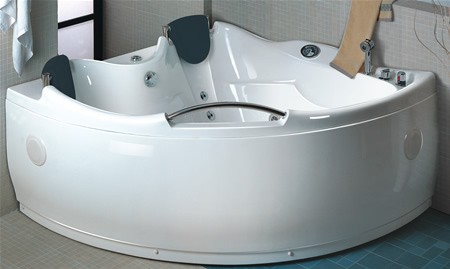 Larger image of Hydra Pro Whirlpool bath for two people.  Right Hand. 1510x1510mm.