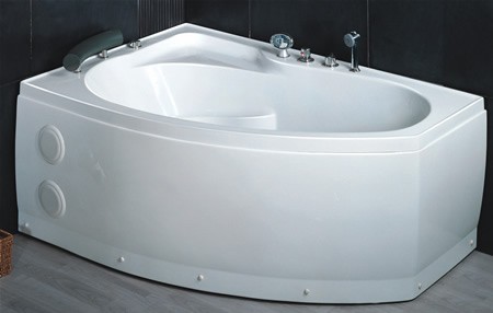Larger image of Hydra Pro Deluxe Whirlpool Bath.  Right Hand. 1500x1000mm.