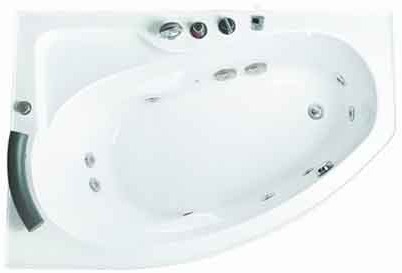 Example image of Hydra Pro Deluxe Whirlpool Bath.  Right Hand. 1500x1000mm.