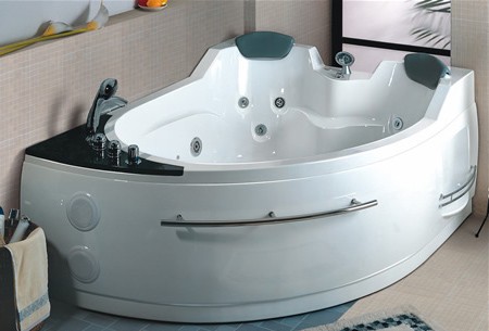 Larger image of Hydra Pro Whirlpool Bath for 2 Persons.  Left Hand. 1695x1330mm.