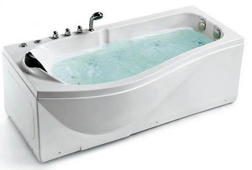 Larger image of Hydra Corner Whirlpool Bath With Bath Panels. 1720x850 (Right Handed).