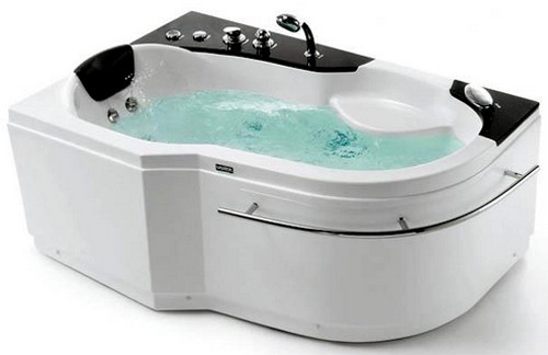 Larger image of Hydra Corner Whirlpool Bath With Bath Panels. 1500x1000 (Left Handed).