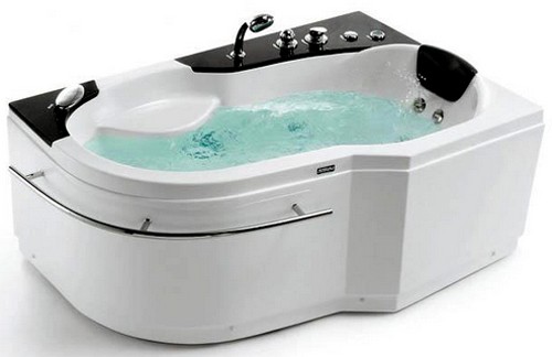 Larger image of Hydra Corner Whirlpool Bath With Bath Panels. 1500x1000 (Right Handed).