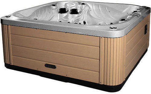Larger image of Hot Tub Gypsum Neptune Hot Tub (Light Yellow Cabinet & Yellow Cover).