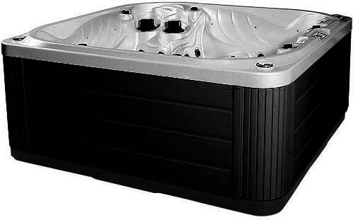 Larger image of Hot Tub Gypsum Neptune Hot Tub (Black Cabinet & Gray Cover).