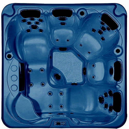 Example image of Hot Tub Blue Ocean Hot Tub (Black Cabinet & Yellow Cover).