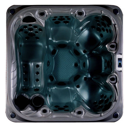 Example image of Hot Tub Midnight Venus Hot Tub (Black Cabinet & Yellow Cover).