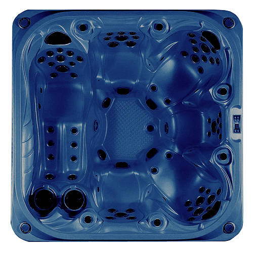 Example image of Hot Tub Blue Venus Hot Tub (Chocolate Cabinet & Brown Cover).