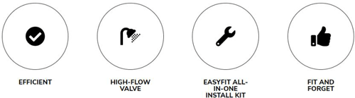 Technical image of Tapworks Medium Water Softener (1 - 7 people).