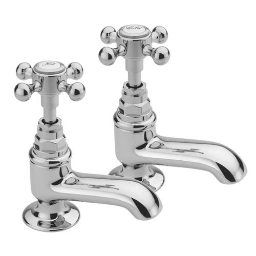 Larger image of Tre Mercati Allora Bath Taps (Pair, Chrome).